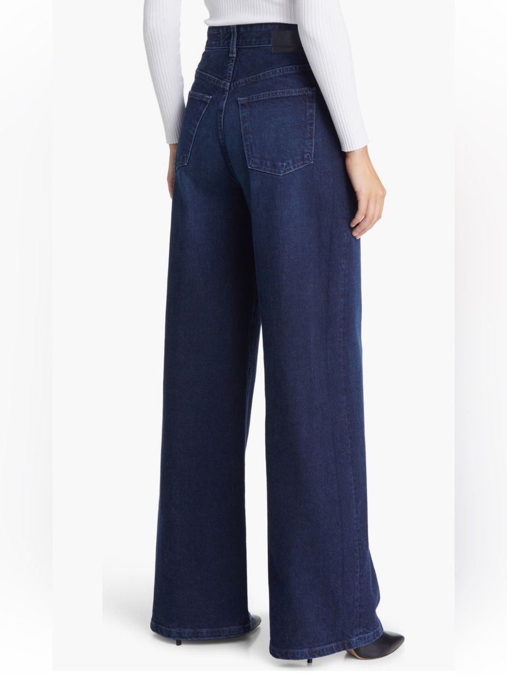 NWT AG Deven High Rise Ultra Wide Leg Jeans Dark Wash sz 29 - Picture 2 of 11